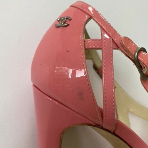 Chanel Sandals Heels Pink  EU40 US9 - Picture 5 of 9
